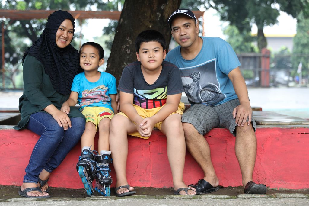 Saepul und seine Familie, Nähe Bogor