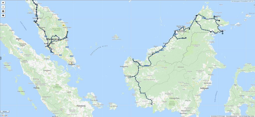 Malaysia, Borneo, Indonesien 2017